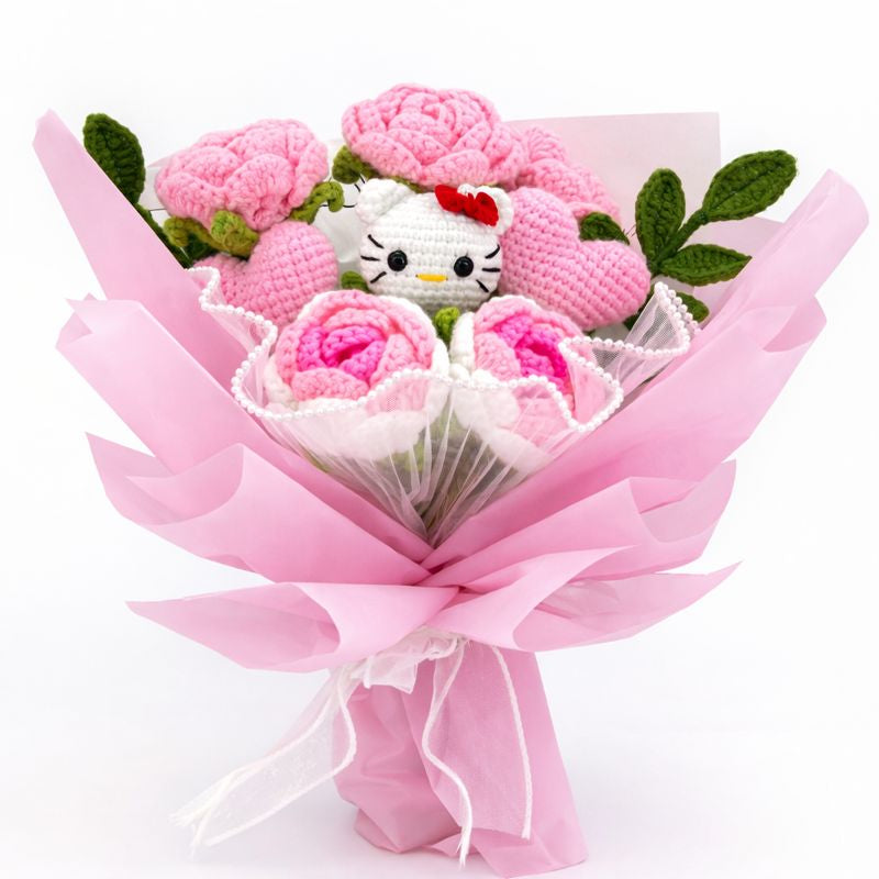 Hand crafted crochet bouquet