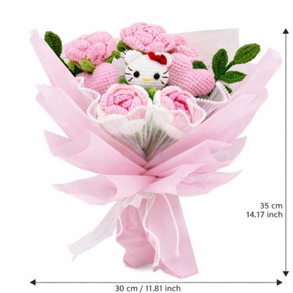 Hand crafted crochet bouquet